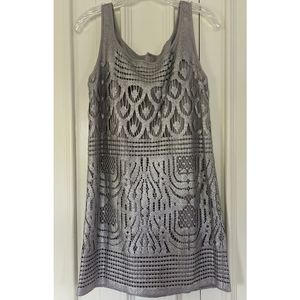 Lilly Pulitzer silver mini dress size small